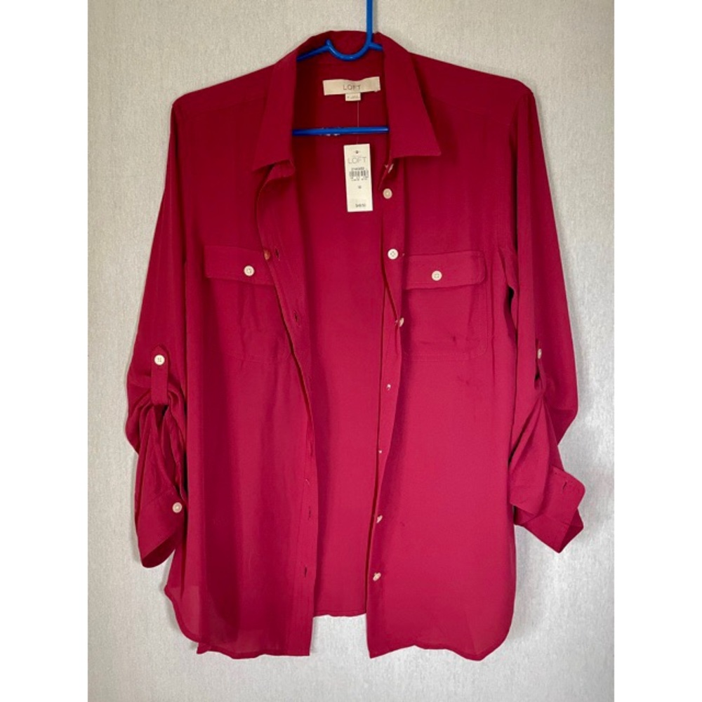Loft bottom down blouse